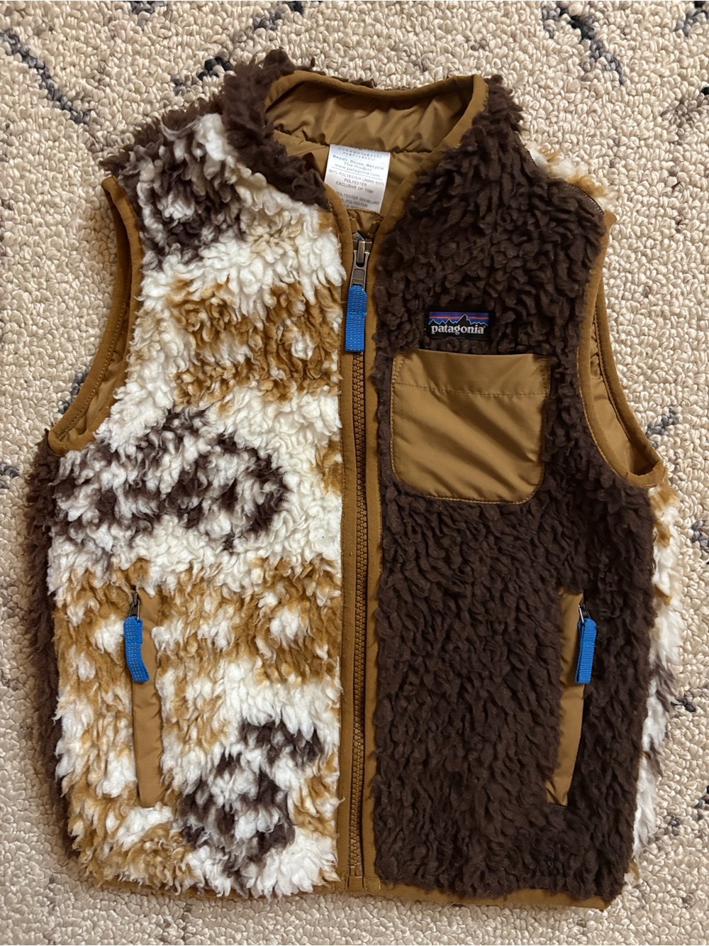 Patagonia Kids Sherpa Puffer Vest (5T) EUC